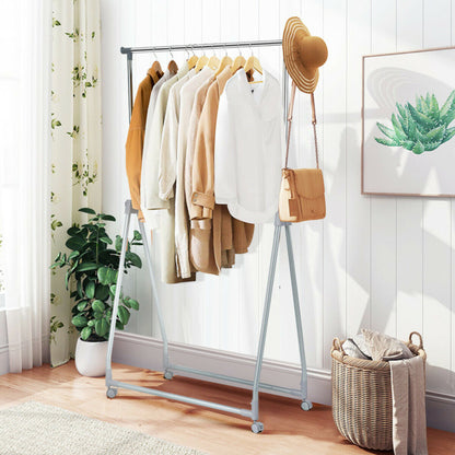 Extendable Foldable Heavy Duty Clothing Rack, Silver Clothing & Closet Storage at Gallery Canada