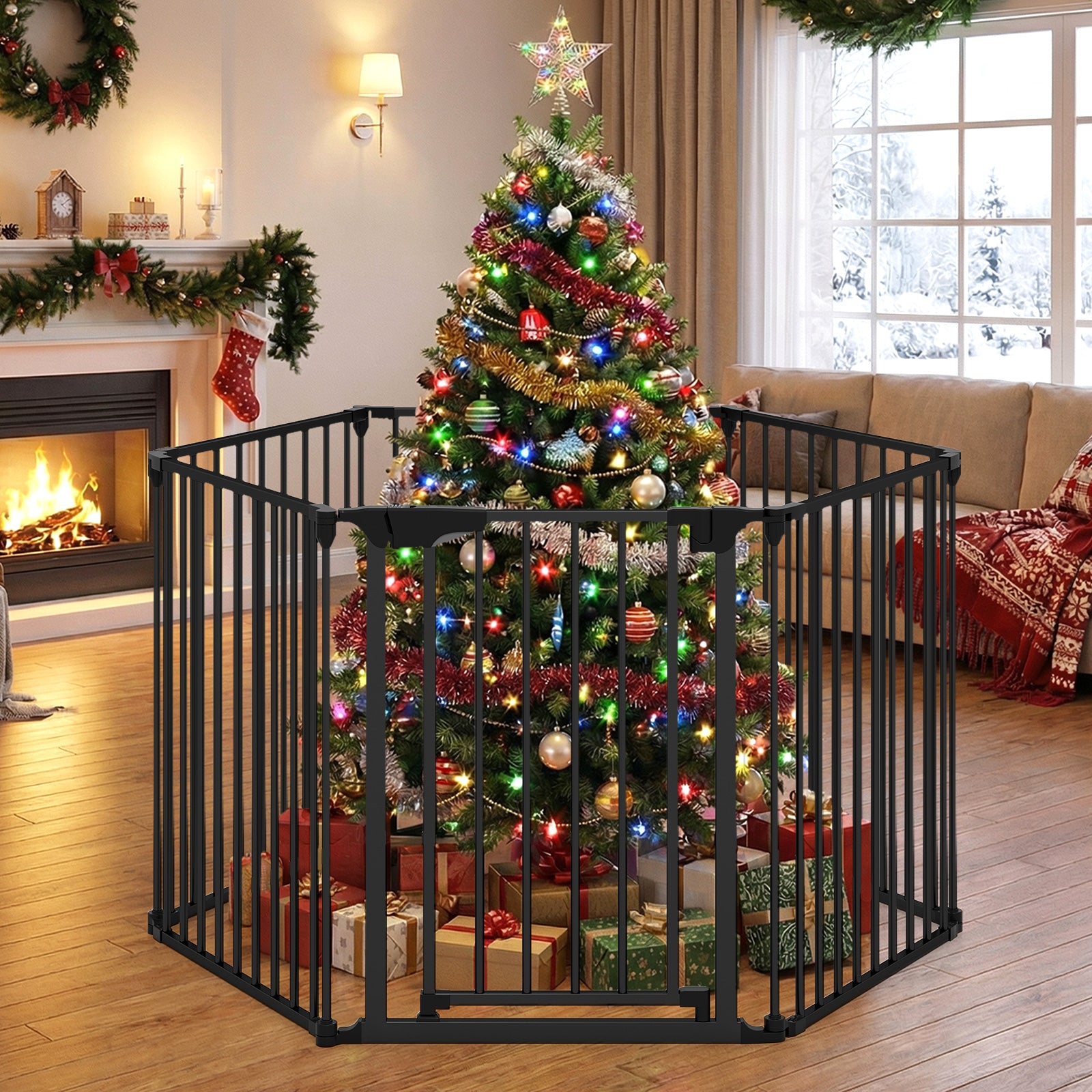 Extra Wide Baby Gate Fits 34.5-154