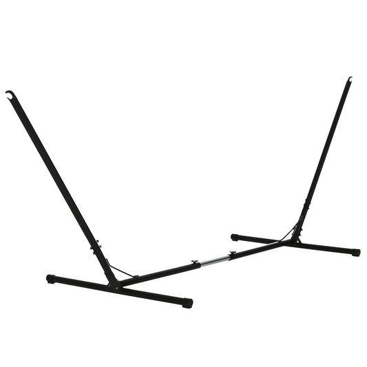 Adjustable Hammock Stand, Fits 10-13 ft, 264lbs Capacity, Black Hammock Stands Black at Gallery Canada