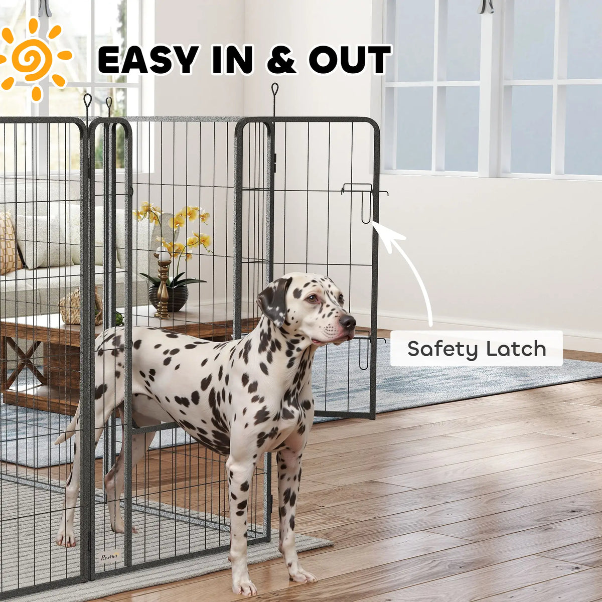 16 Panels Dog Playpen, Portable, for Large Dogs, 47" Height Houses, Kennels & Pens at Gallery Canada