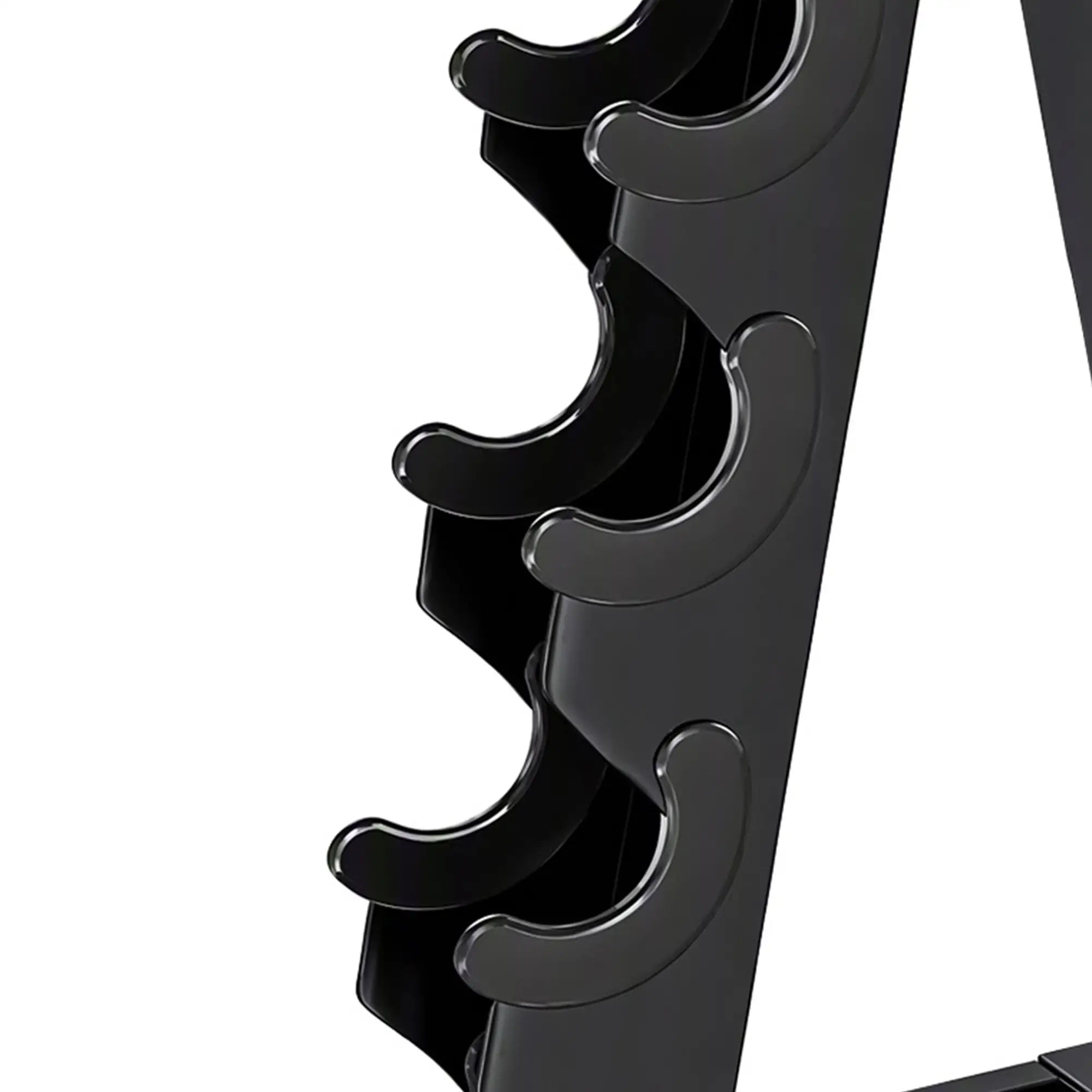 5-Tier Dumbbell Rack, A-Frame Weight Stand with Tray and Wheels, 264 LBS, Black Dumbbells & Barbells at Gallery Canada