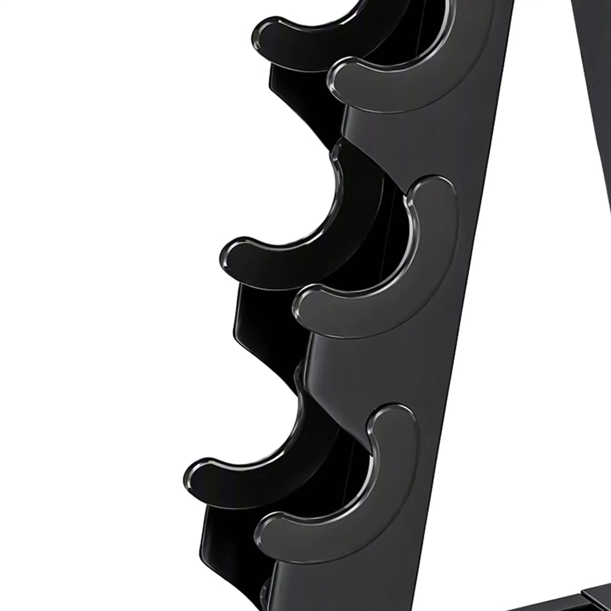 5-Tier Dumbbell Rack, A-Frame Weight Stand with Tray and Wheels, 264 LBS, Black Dumbbells & Barbells at Gallery Canada