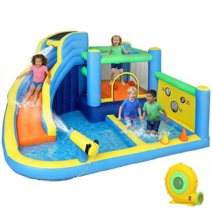 Inflatable Bounce House With Slide, Pool, Ball Pit, 12' x 12' Inflatables at Gallery Canada