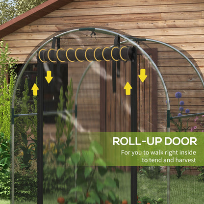 Galvanized Steel Crop Cage, Plant Protection Tent, 4' x 4', Black Walk In Greenhouses at Gallery Canada