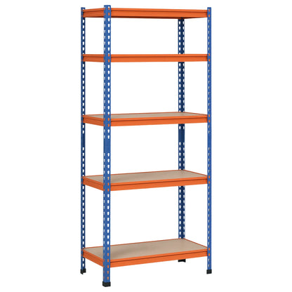5-Tier Heavy Duty Garage Shelf, Adjustable Metal Shelving Unit, 31.5"x15.75"x71.75", 3300 lbs Capacity Tool Organizers Blue, Orange at Gallery Canada