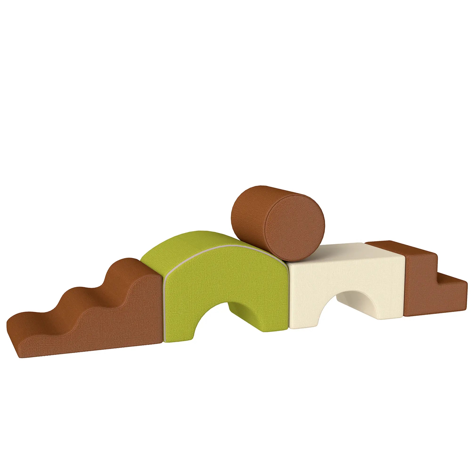 5-Piece Foam Climbing Blocks, Non-Slip, Washable Cover for Crawling Kids Gym & Playmats at Gallery Canada