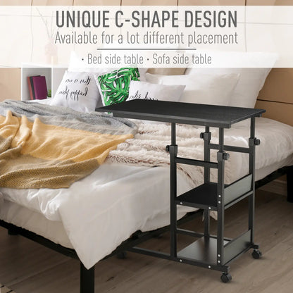 Mobile Standing Desk, Adjustable Height 31.5 inch, Black Side Tables at Gallery Canada