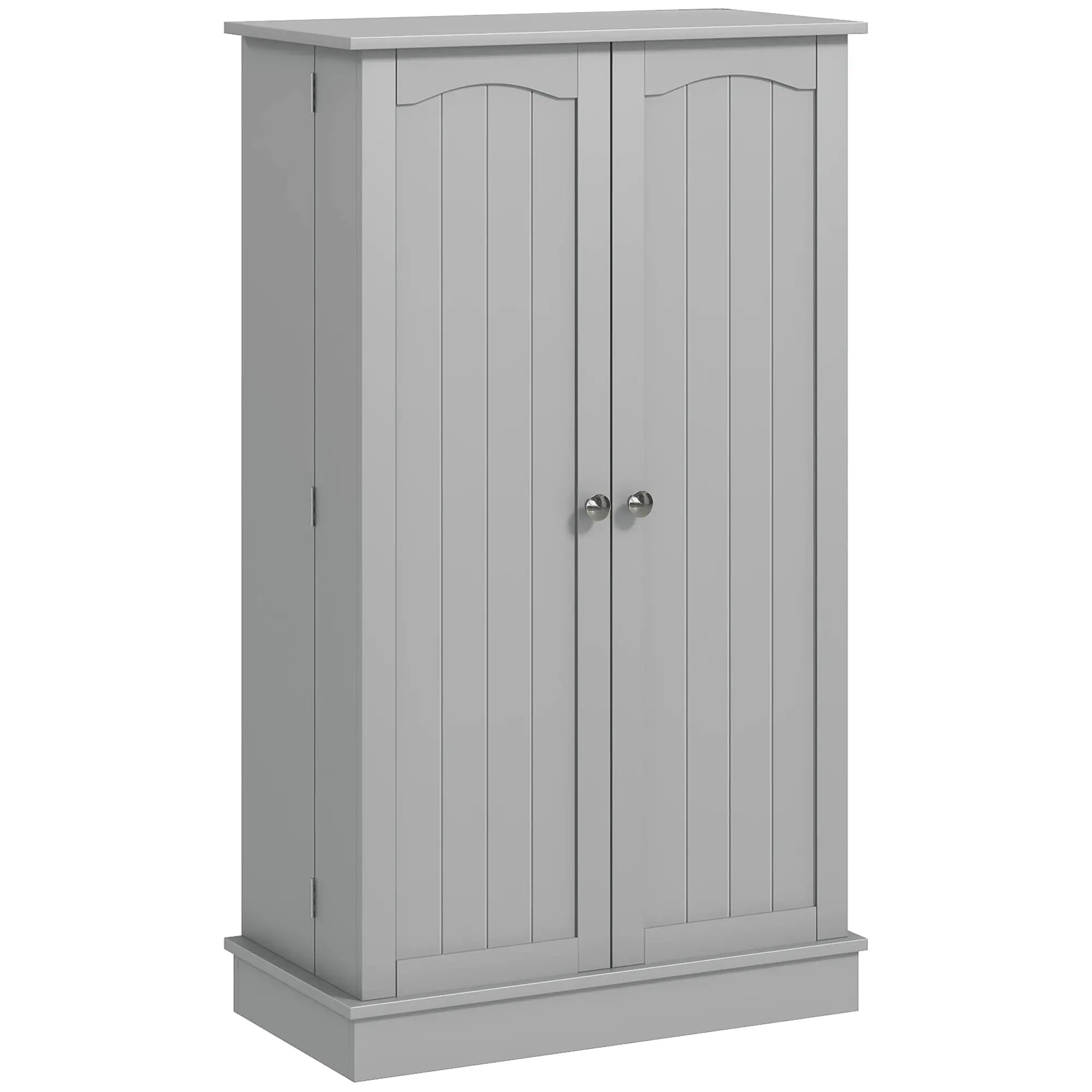 41 Storage Cabinet, 2-Door Kitchen Pantry, 5-Tier Shelving, Grey Kitchen Pantry Cabinets Grey at Gallery Canada