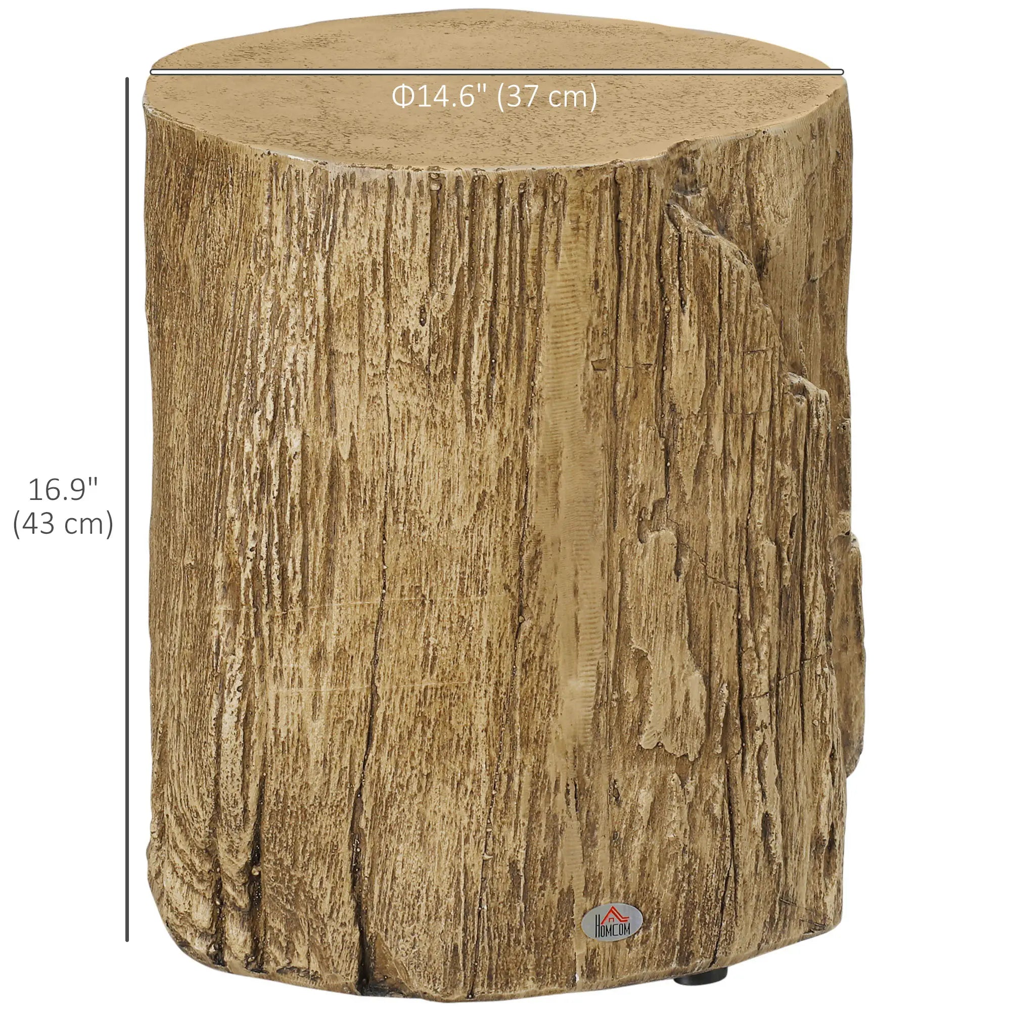 Concrete Finish Side Table, Lightweight, 17