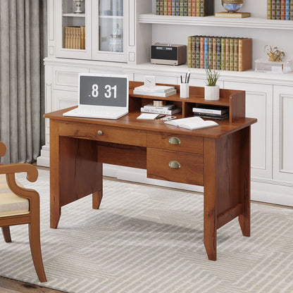 Study Table With Storage Hutch, Brown Writing Desks at Gallery Canada