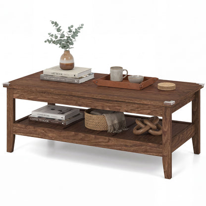 Farmhouse Coffee Table, Rustic Cocktail Center Table, Walnut Coffee Tables at Gallery Canada