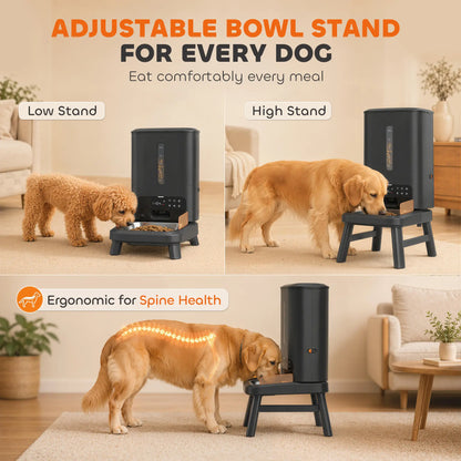 15L/63 Cups Anti-Clog Dog Feeder for Large Breeds