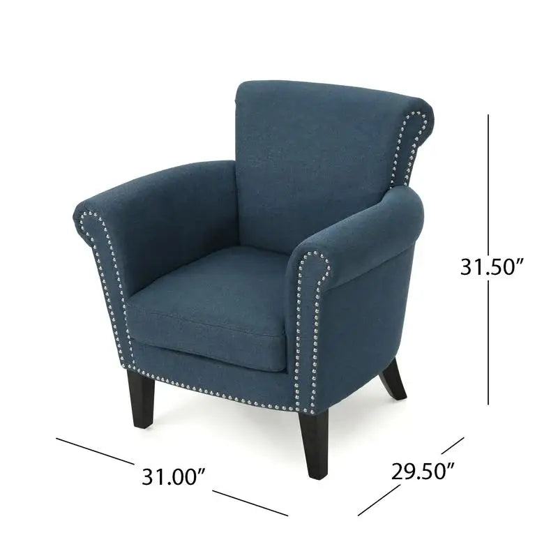 Modern Accent Chair, Wood Legs, 31