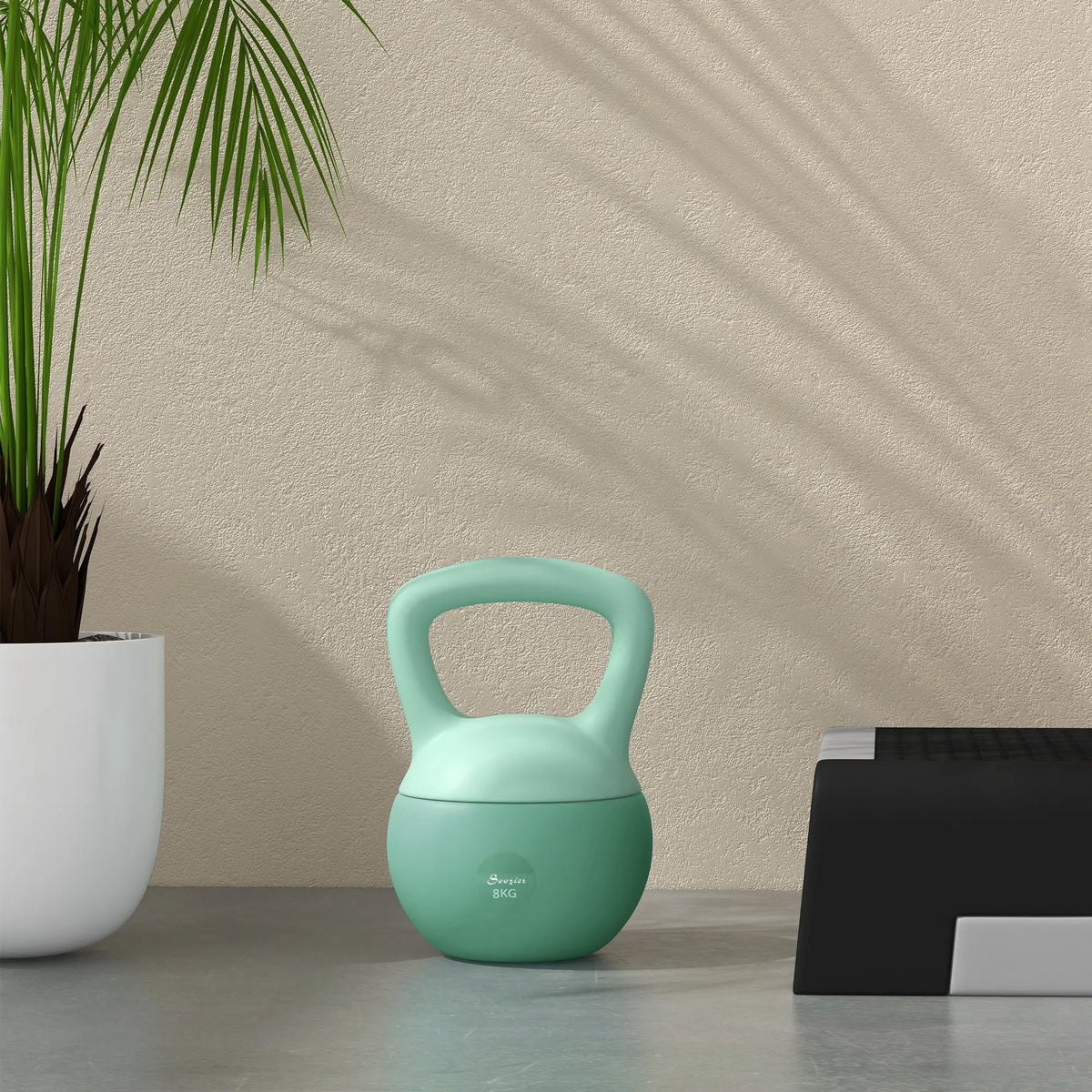 18 lb Soft Kettlebell, Sand Filled, Grip Handle, Full Body Workout Strength Training Equipment at Gallery Canada