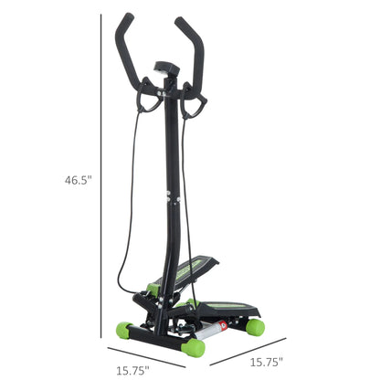 Adjustable Twist Stepper With LCD Monitor, Resistance Bands, Stair Stepper Aerobic Equipment at Gallery Canada