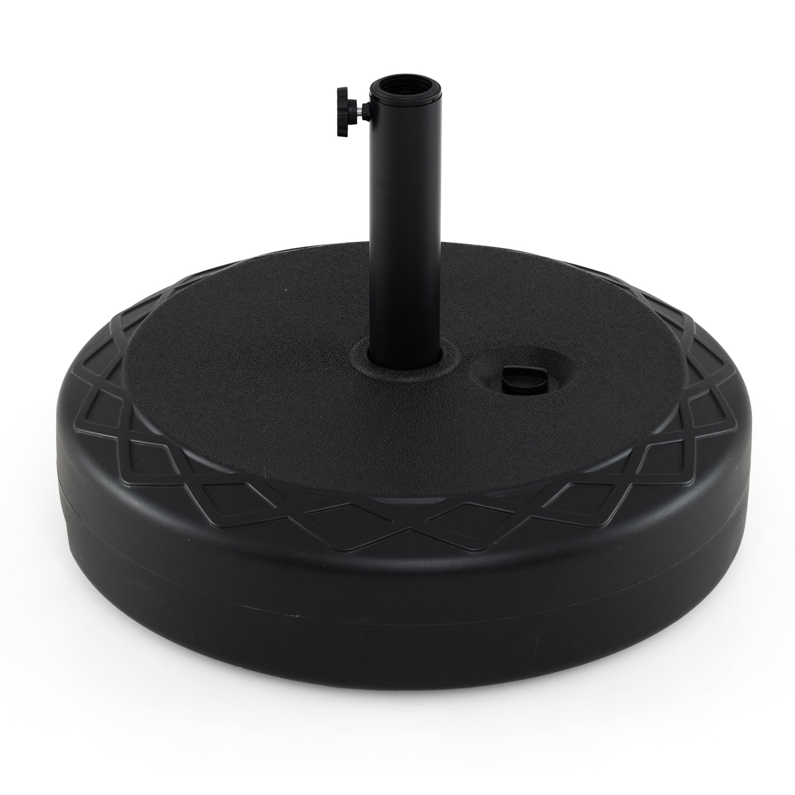 90 LBS Heavy Duty Sand Filled Umbrella Base, Black Outdoor Umbrella Bases at Gallery Canada