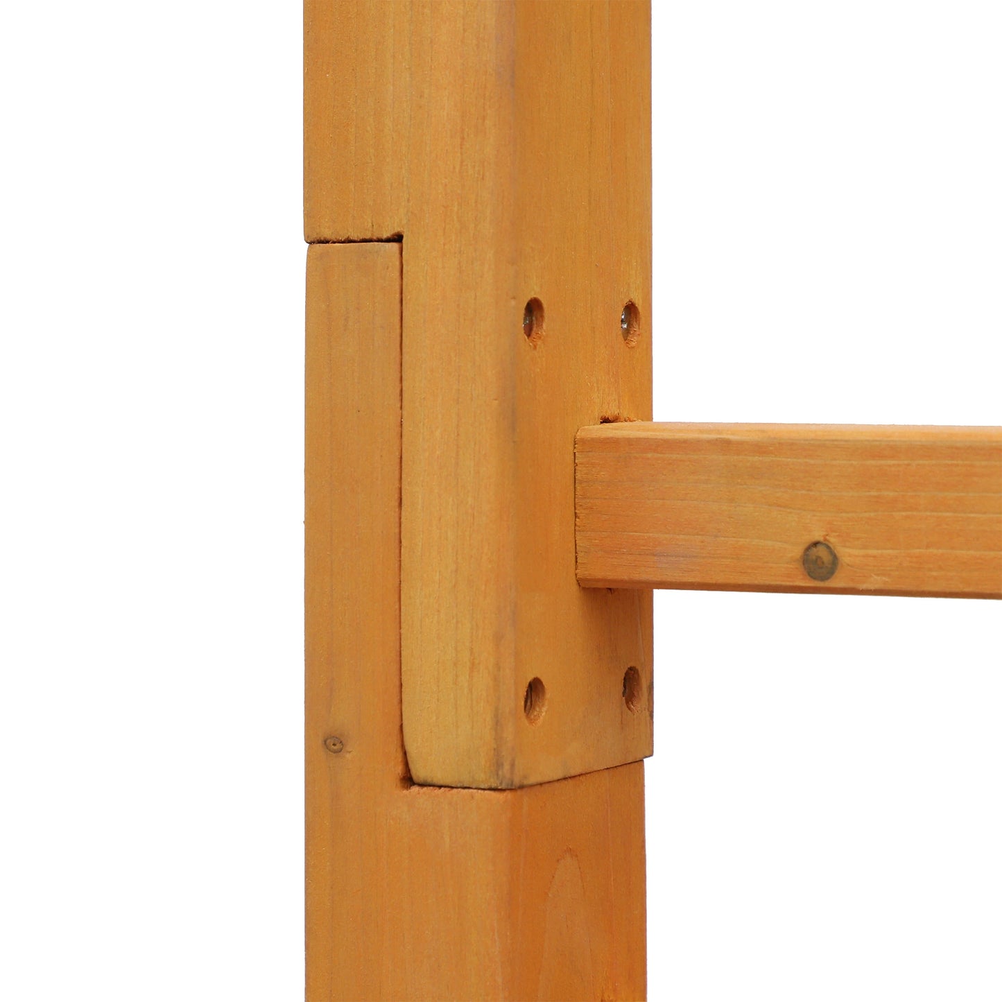 85" Wooden Garden Arbour, Arch Trellis for Climbing Vines, Orange Garden Arches at Gallery Canada