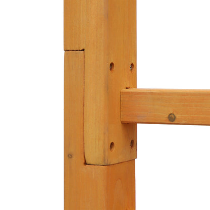 85" Wooden Garden Arbour, Arch Trellis for Climbing Vines, Orange Garden Arches at Gallery Canada