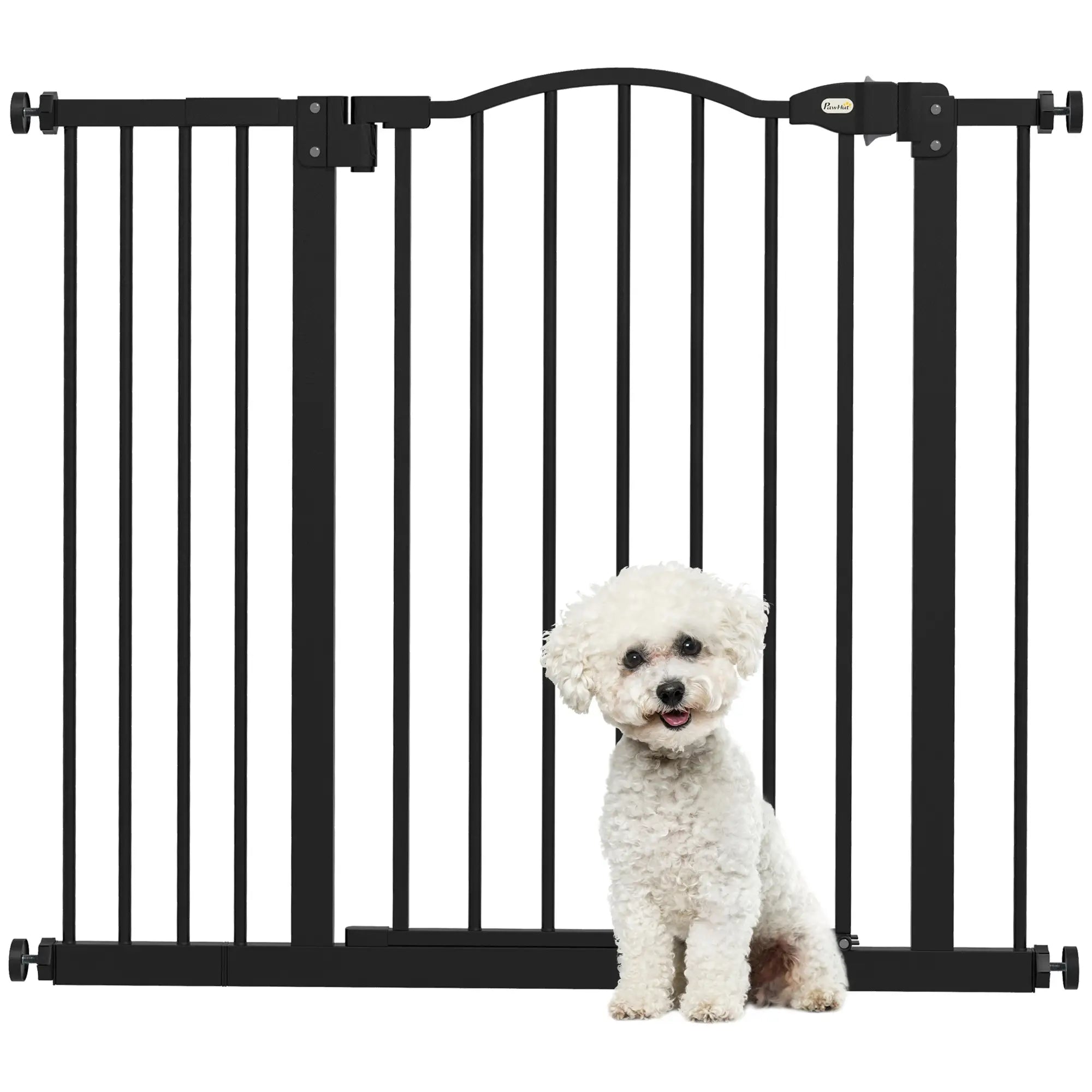 Extra Tall Dog Gate With Door, Pressure Fit, Auto Close, 29
