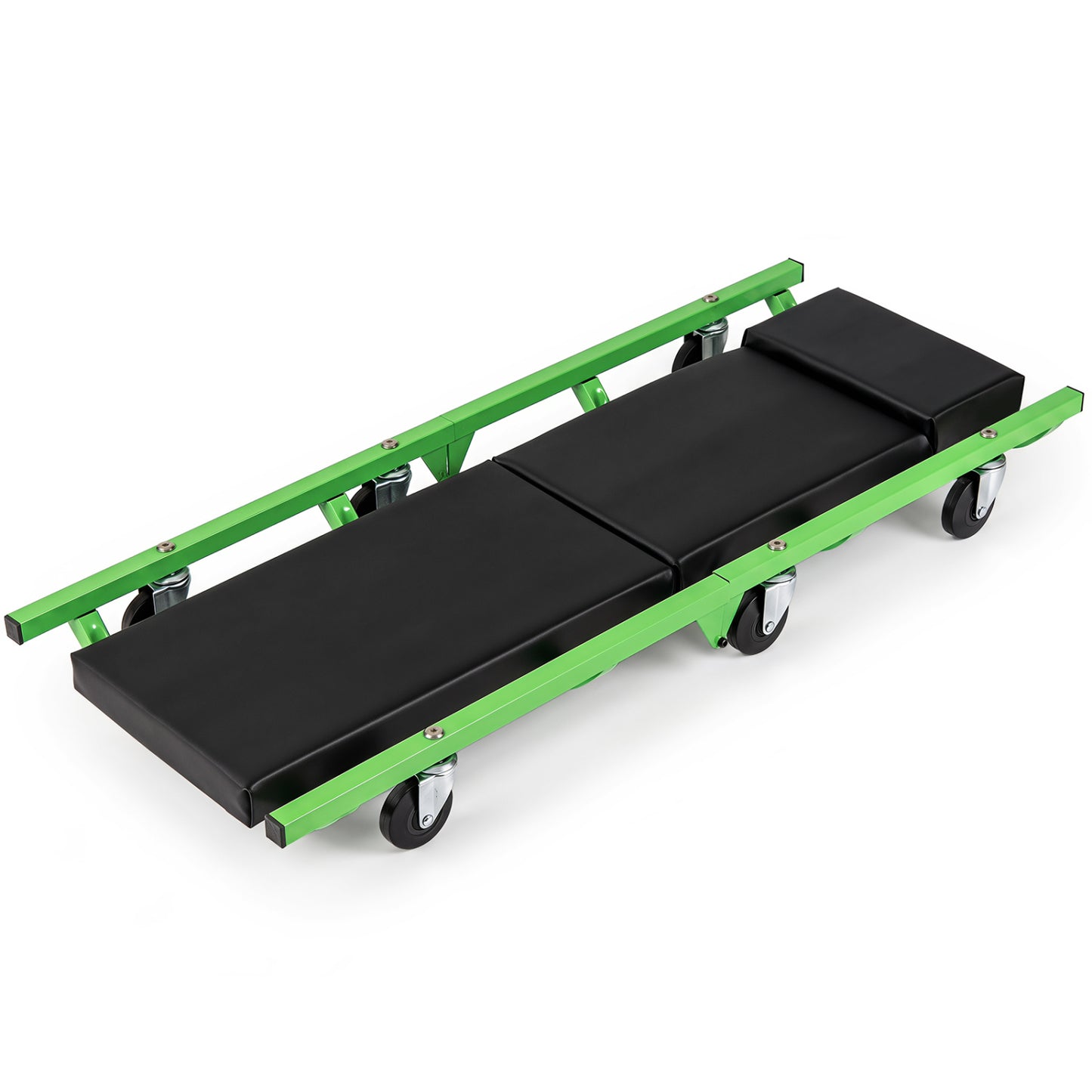 Foldable Automotive Creeper, 360° Swivel Wheels, 330 Lbs, Green