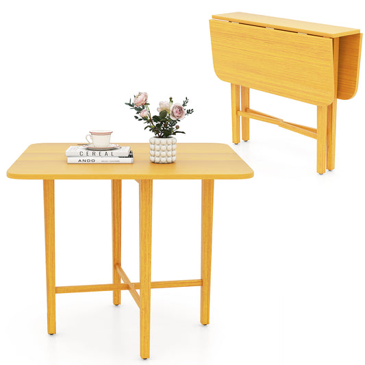 Foldable Dining Table For 2-4 People, Rubber Wood Legs, Natural Dining Tables Natural at Gallery Canada
