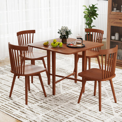 Foldable Dining Table For 2-4 People, Rubber Wood Legs, Walnut Dining Tables at Gallery Canada