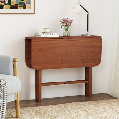 Foldable Dining Table For 2-4 People, Rubber Wood Legs, Walnut Dining Tables at Gallery Canada