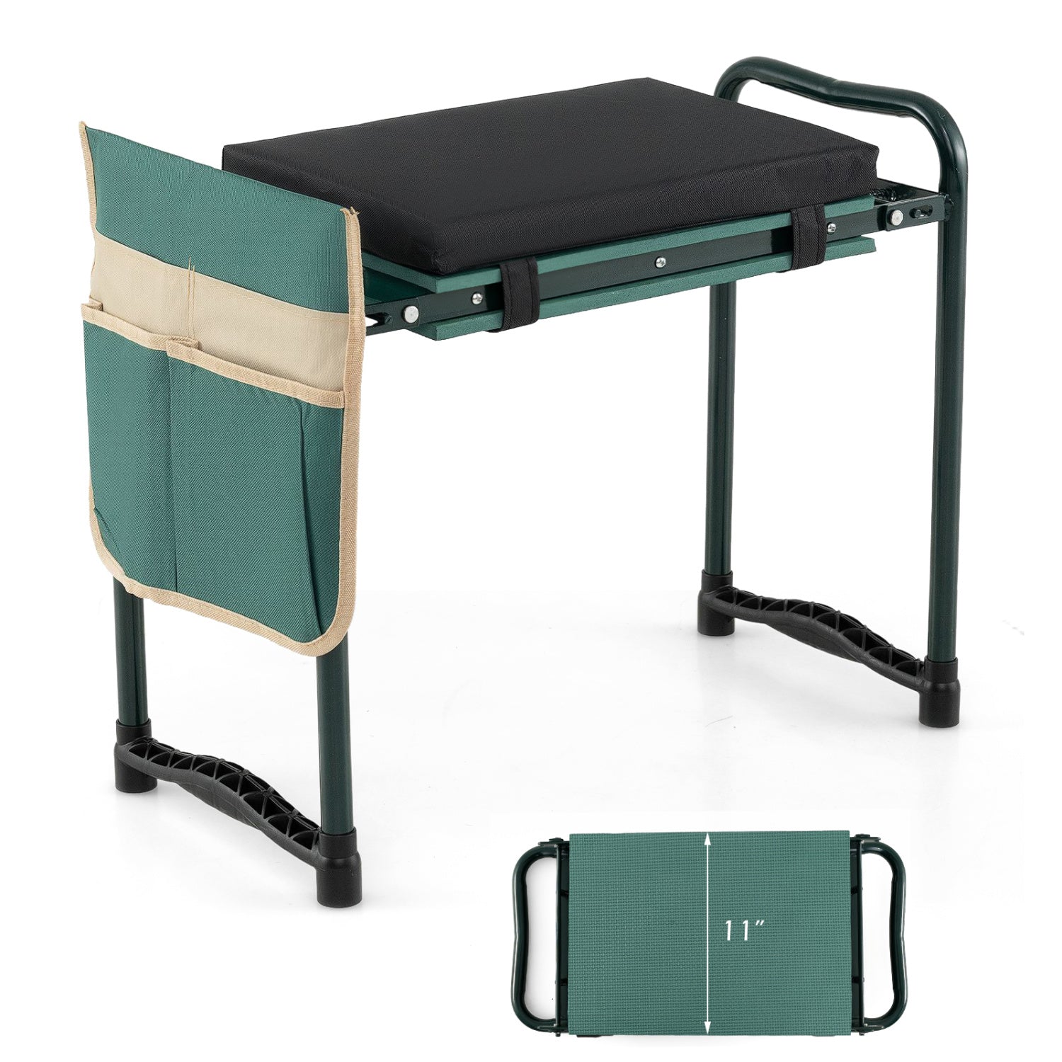 Foldable Garden Kneeler And Seat, Green Garden Tools Green at Gallery Canada