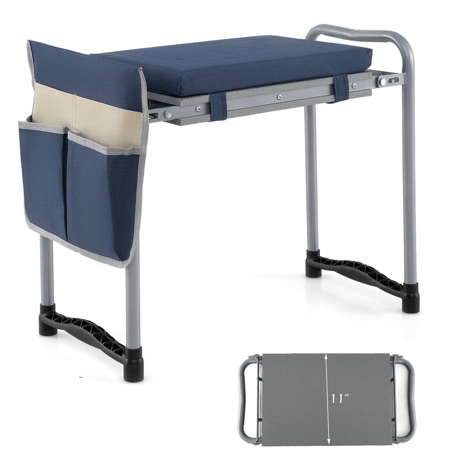 Foldable Garden Kneeler And Seat, Navy Garden Tools Navy at Gallery Canada