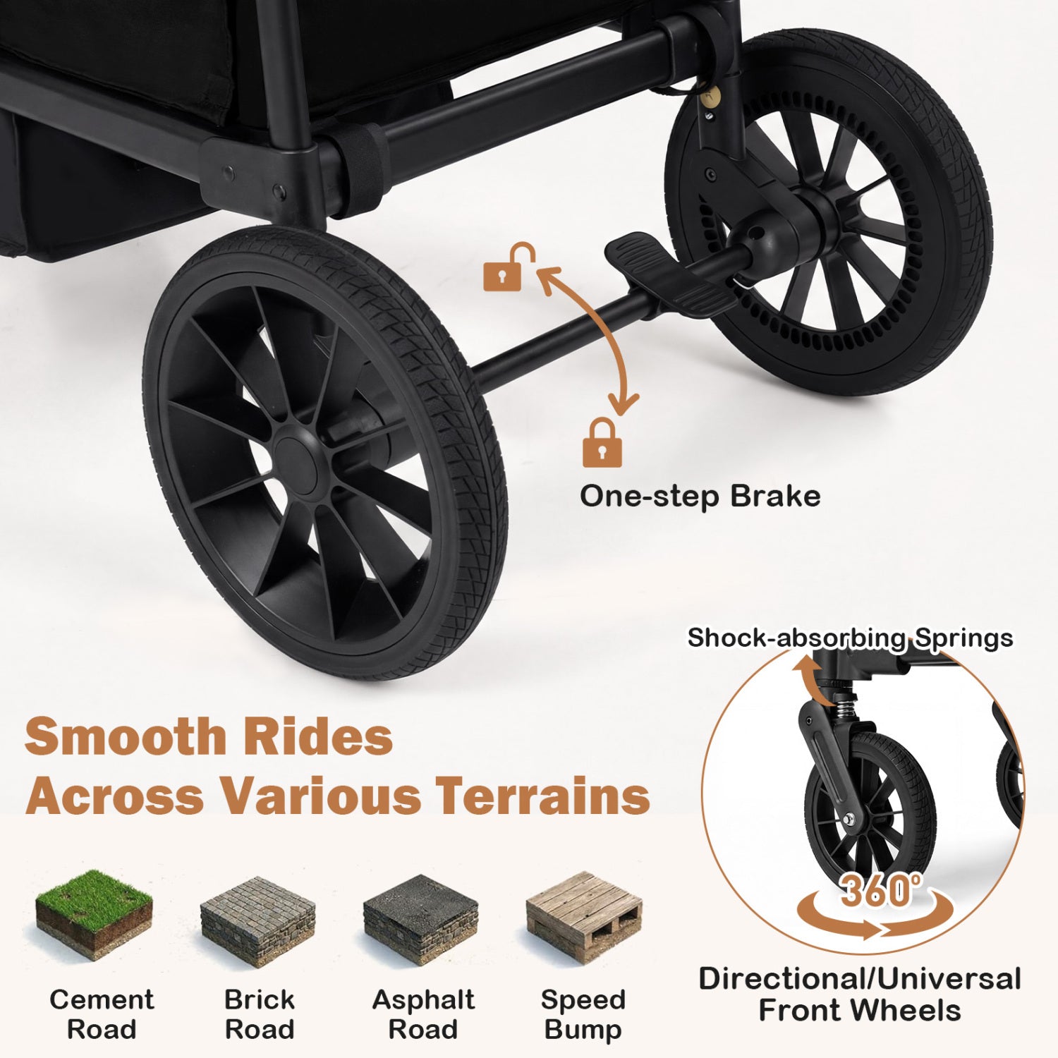 Foldable Double Seater Toddler Stroller, Removable Canopy, Black Baby Strollers at Gallery Canada