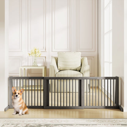 Folding 3 Panel Wood Dog Fence Pet Gate at Gallery Canada