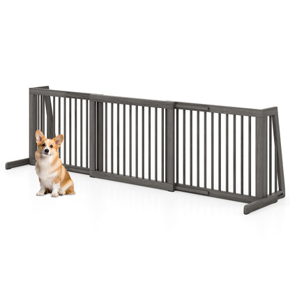 Folding 3 Panel Wood Dog Fence Pet Gate at Gallery Canada