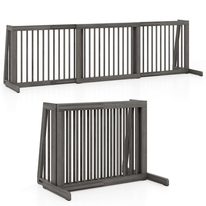 Folding 3 Panel Wood Dog Fence Pet Gate at Gallery Canada