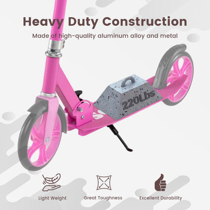 Folding Aluminum Scooter, 3 Adjustable Heights, Pink Scooters at Gallery Canada