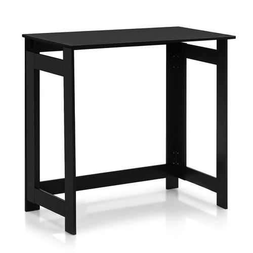Folding Console Table with Foldable Legs, Black