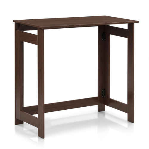 Folding Console Table with Foldable Legs, Brown