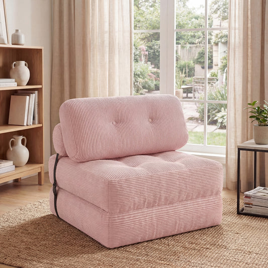 Folding Sofa Bed With Pillow, Living Room, Pink Sofas & Loveseats Pink at Gallery Canada