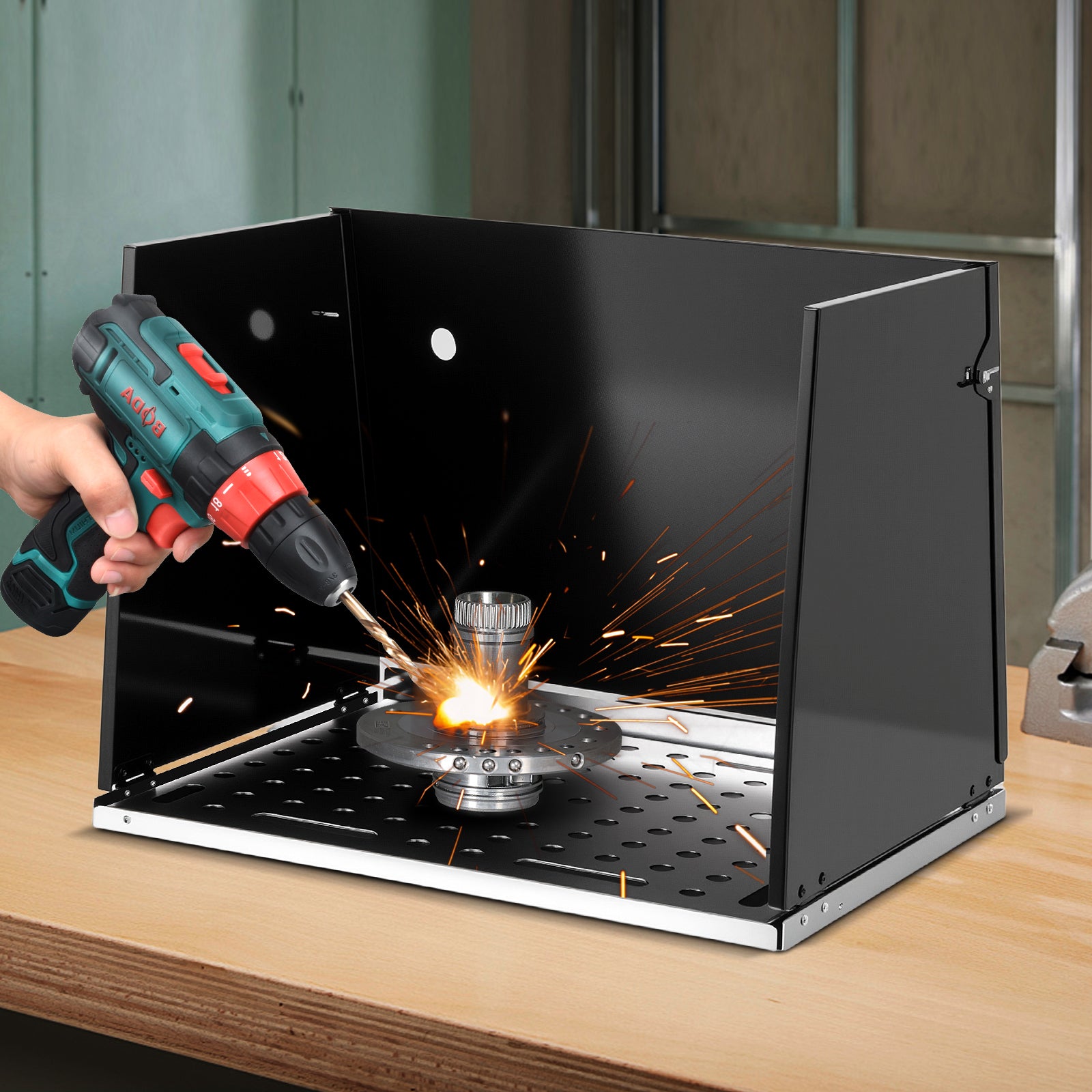 Folding Welding Table Accessories, Perforated Panel Workbench Desktop Garages at Gallery Canada