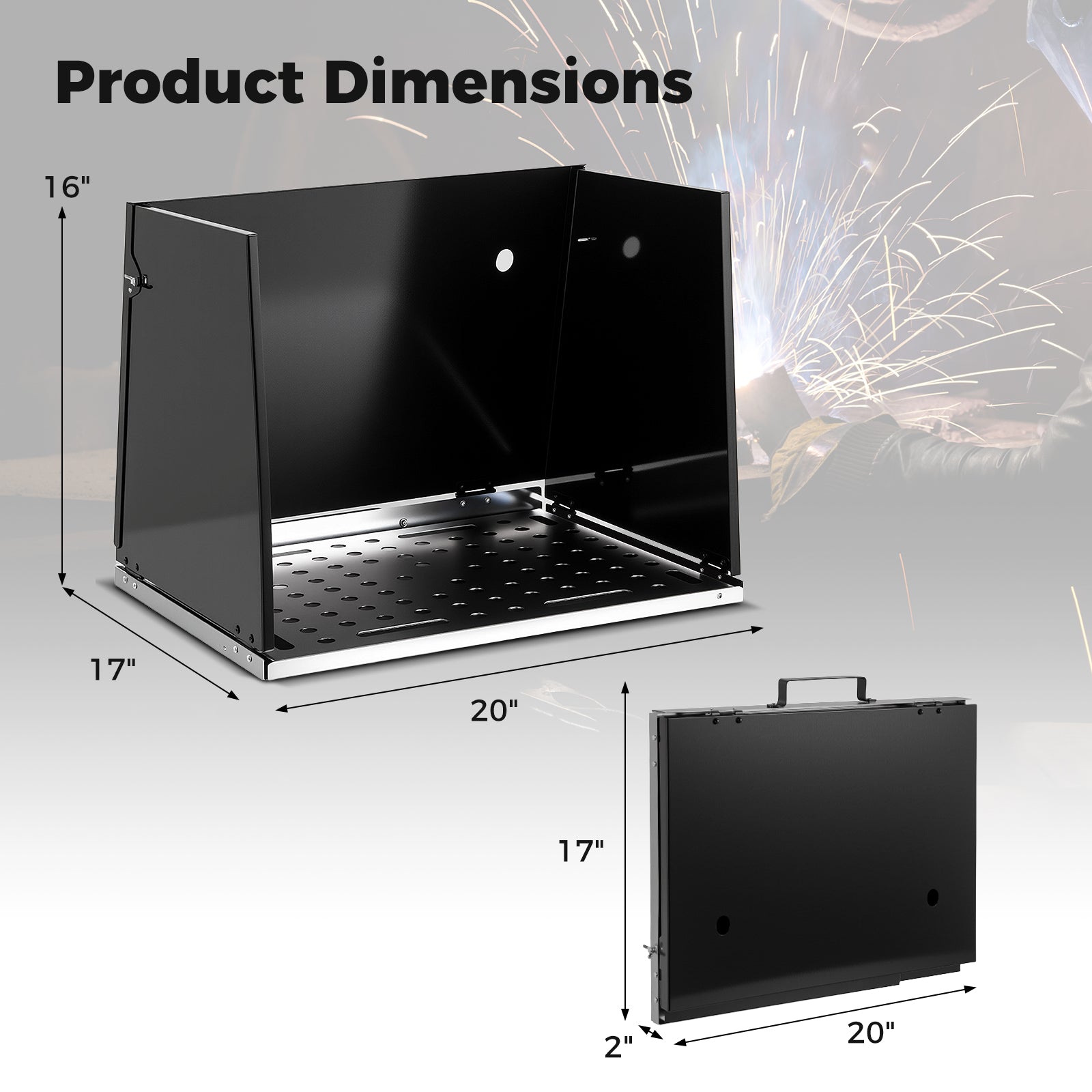 Folding Welding Table Accessories, Perforated Panel Workbench Desktop Garages at Gallery Canada