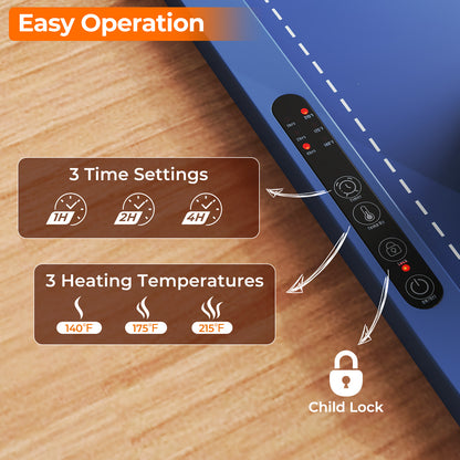 Portable Electric Food Warming Mat, Rollable Tray With Fast Heating, Blue Food Warmers & Burners at Gallery Canada