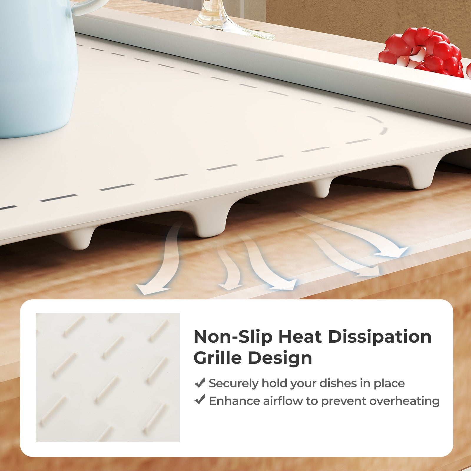 Rollable Portable Electric Food Warming Mat, Beige Food Warmers & Burners at Gallery Canada