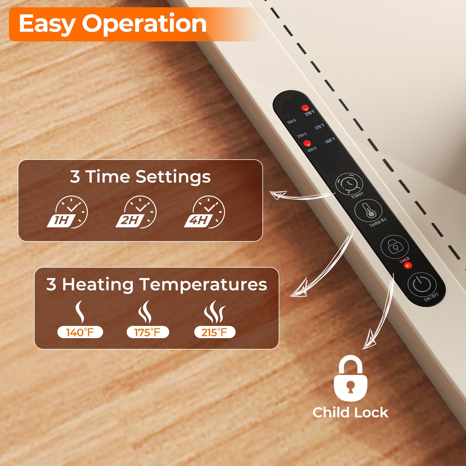 Rollable Portable Electric Food Warming Mat, Beige Food Warmers & Burners at Gallery Canada