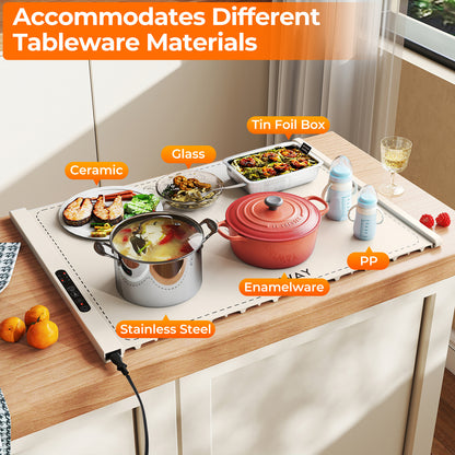 Rollable Portable Electric Food Warming Mat, Beige Food Warmers & Burners at Gallery Canada