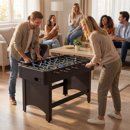 Foosball Table Competition Full Size Soccer Game Table with 22 Players, Black Game Room at Gallery Canada