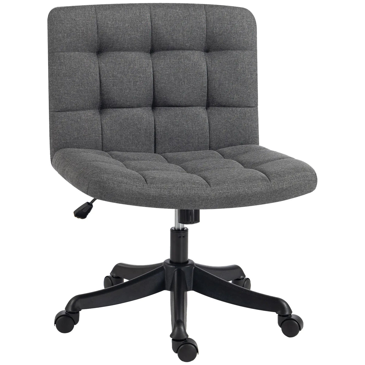 Linen Desk Chair, Rocking Swivel, Dark Grey Task Chairs at Gallery Canada