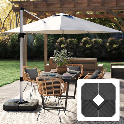 Offset Umbrella Base, 132 lb. Water or 176 lb. Sand Capacity, Black Umbrella Bases at Gallery Canada