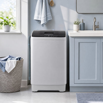 Full Automatic Washing Machine, 6 Water Levels, Gray