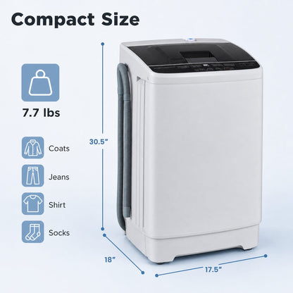 Full Automatic Washing Machine, 6 Water Levels, Gray
