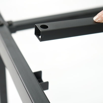 King Size Metal Bed Frame, Heavy Duty Support Slats, Black Simple Bed Frame at Gallery Canada