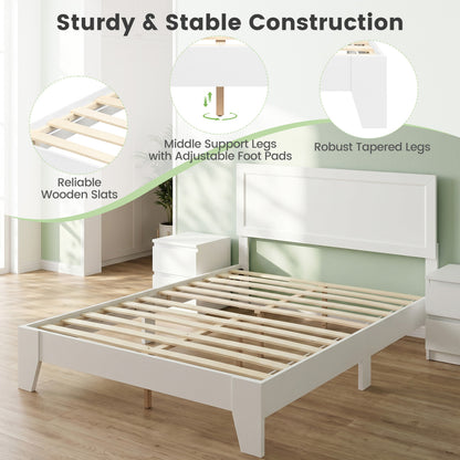 Full Size Bed Frame with Headboard Simple Bed Frame at Gallery Canada